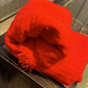 Gorgeous vibrant red shawl